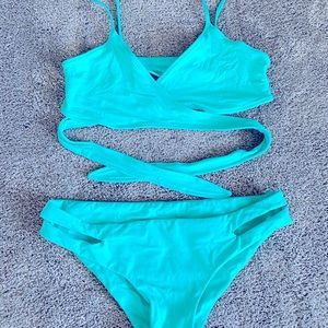L*Space Aqua Wrap Bikini Set